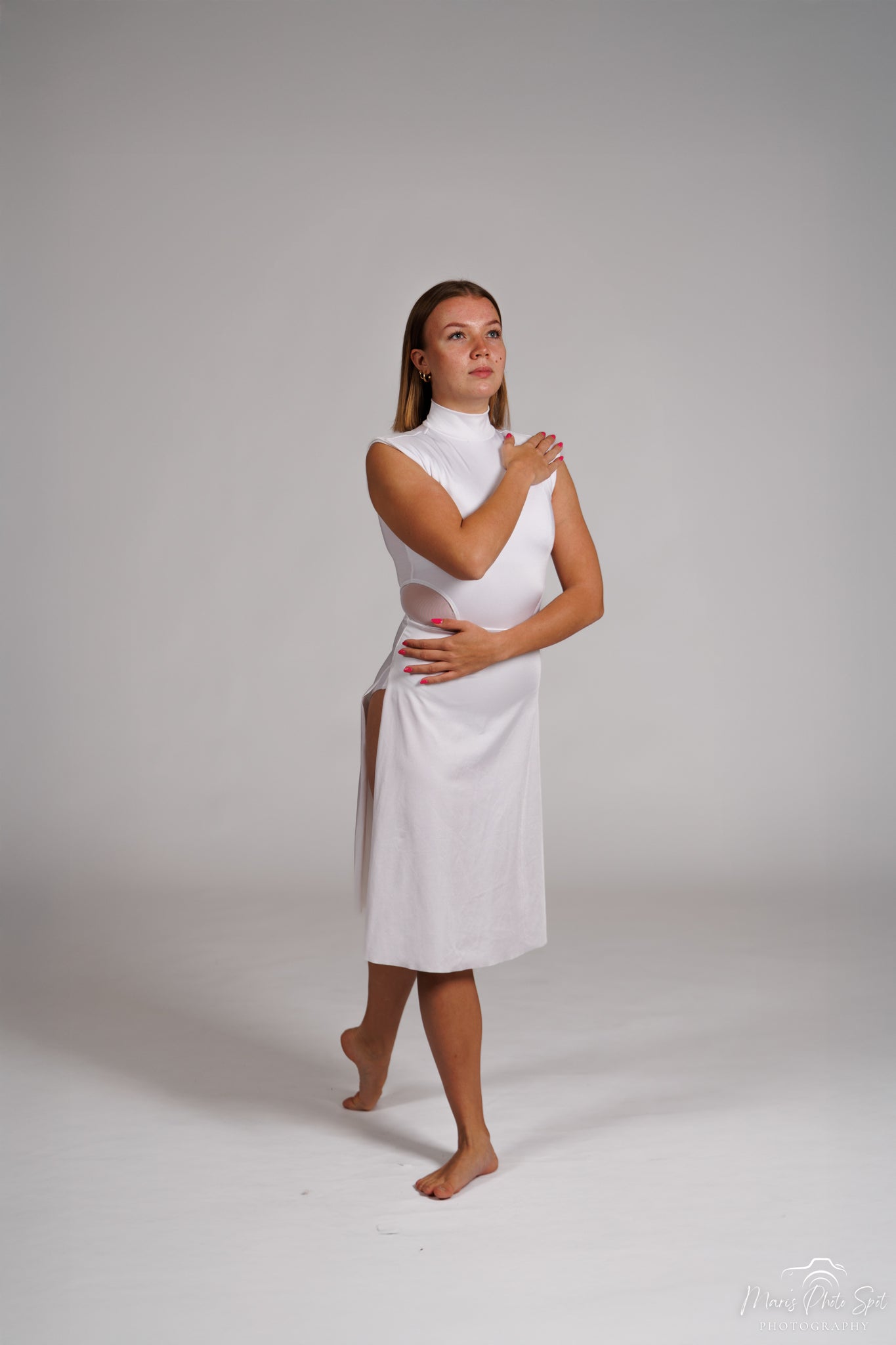 Valkoinen weismmann mekko SA