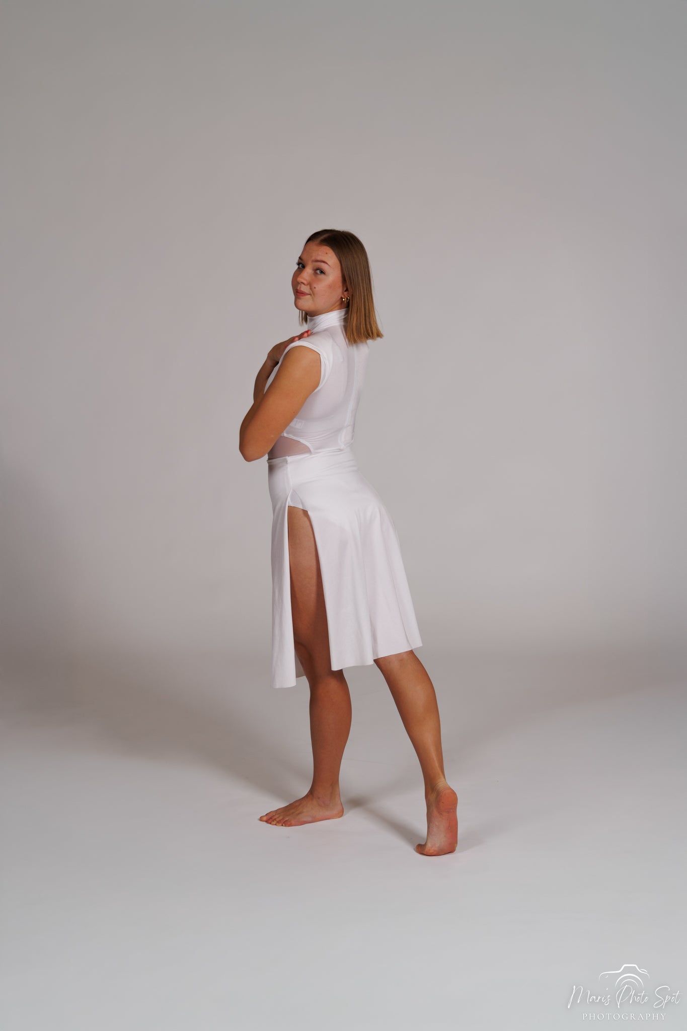 Valkoinen weismmann mekko SA